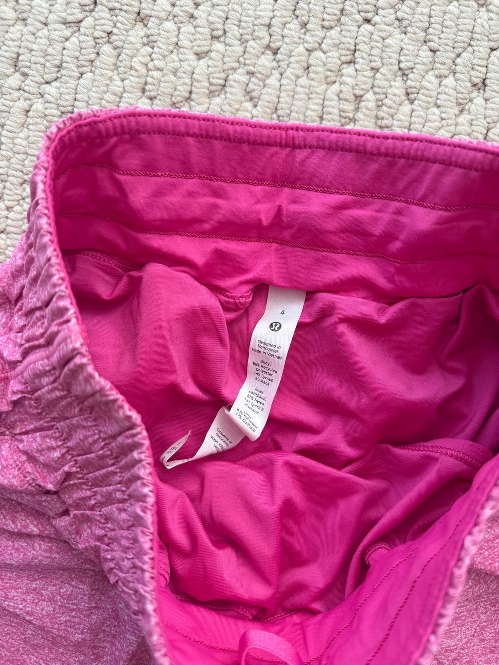 Lululemon Pink Shorts - Picture 3 of 6